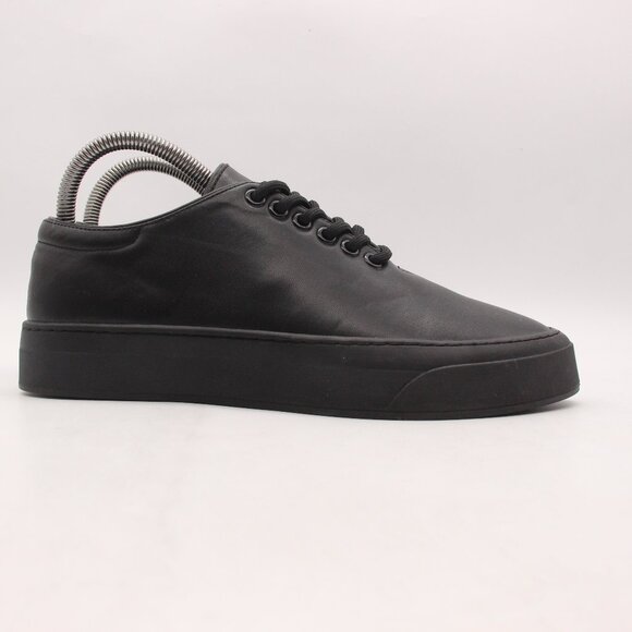 The Row Marie H Women's Size EU 40 Lace-Up Sneaker Black Leather